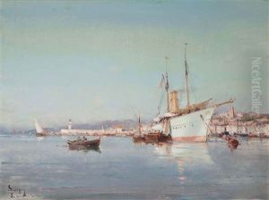 Le Port De Cannes by Henri Malfroy-Savigny