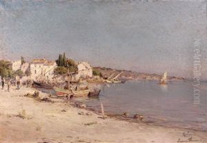 Bord De Mer A Sanary by Henri Malfroy-Savigny