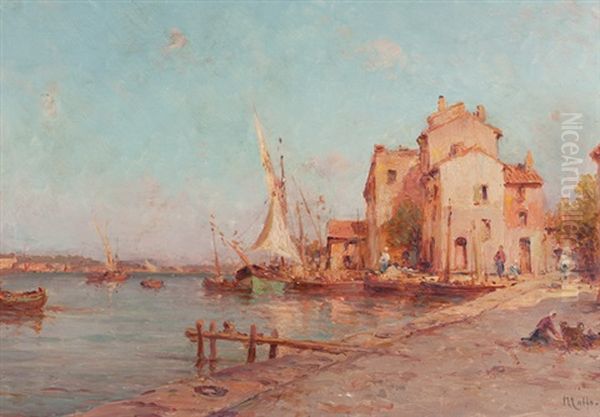 Fischerhafen In Sudfranzosischem Stadtchen - view 1