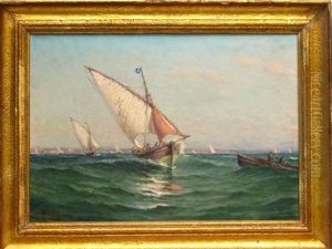 Bateaux De Peche En Mediterranee by Henri Malfroy-Savigny