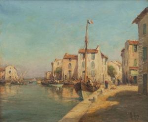Le Port De Saint-chamas by Henri Malfroy-Savigny