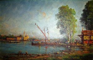 Sur Les Berges Du Bosphore, Vue De Constantinople