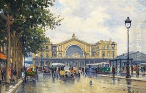 La Gare De L"est, Paris by Henri Malfroy-Savigny