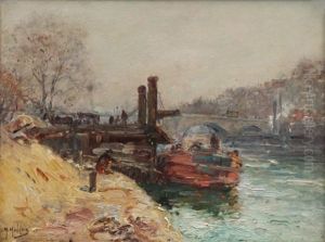 Peniche Au Bord De La Seine