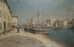 Vue Du Port Des Martigues by Henri Malfroy-Savigny