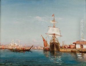 Caiques Et Vaisseau, Rivage Ottoman