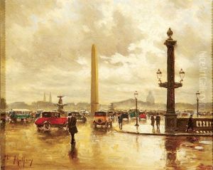 Place De La Concorde - Paris by Henri Malfroy-Savigny