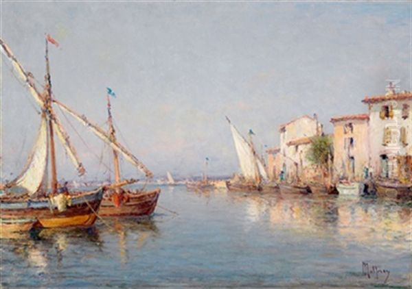Blick Auf Den Hafen Von Redonn (provence) - view 1