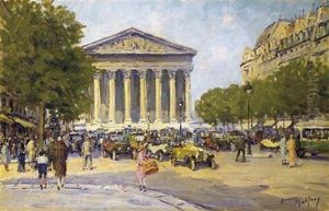Vue De La Madeleine Depuis La Rue Royale, Paris Vue De La Madeleine Depuis La Rue Royale, Paris