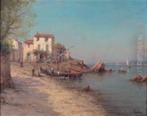 Maison Au Bord De La Mer by Henri Malfroy-Savigny