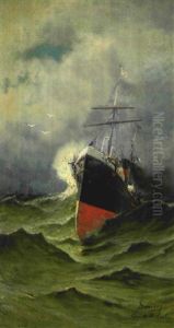 Steamer De La Cgt Par Grand Vent Steamer De La Cgt Par Grand Vent