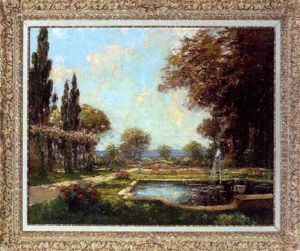 Fountain In A Summer Garden