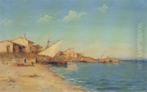 Le Depart Des Pecheurs by Henri Malfroy-Savigny