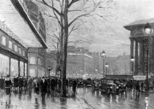 Boulevard De La Madeleine by Henri Malfroy-Savigny