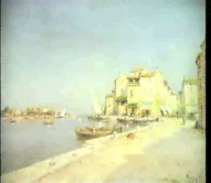 Belebter Quai In Martigues