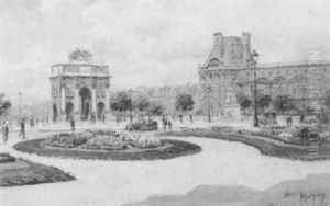 Paris - Le Carousel by Henri Malfroy-Savigny