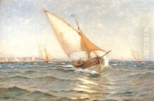 Au Large Des Martigues by Henri Malfroy-Savigny