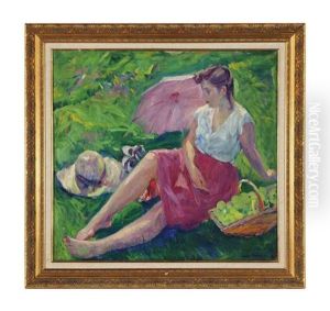 Repose After Picking Apples by William Malherbe