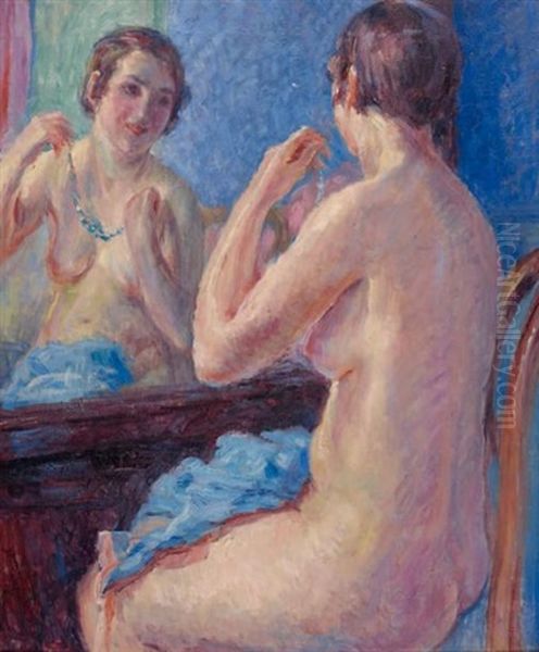 Jeune Femme Au Miroir - view 1