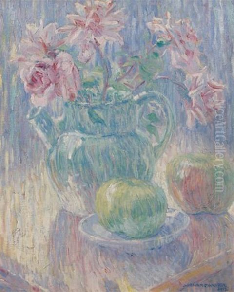 Nature Morte Aux Roses Dans Une Theiere - view 1