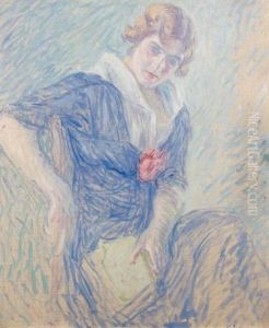 Jeune Femme Au Livre by William Malherbe