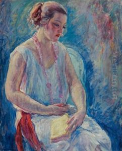 Girl With Pink Beads