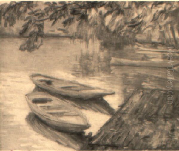 Barques Sous Les Feuillages, Cressy - view 1