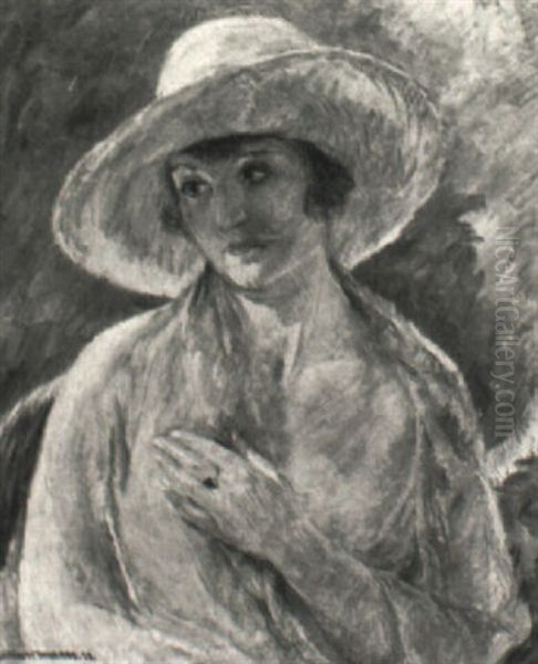 Woman In Hat - view 1