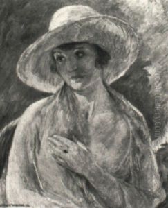 Woman In Hat by William Malherbe