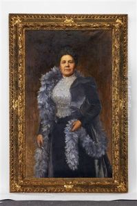 Retrato De Adelaide Prado Ribeiro by Jose Vital Branco Malhoa