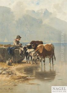 Sommermorgen Am Bergsee by Christian Friedrich Mali
