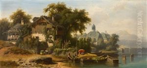Idyllischer Sommertag Am Chiemsee by Christian Friedrich Mali