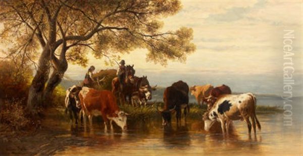 Landscape With Peasants And Cattle - view 1
