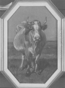 Trachtige Kuh by Christian Friedrich Mali