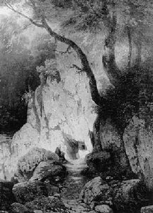 Ermite Meditant Dans La Campagne by Jan (Johann Cornelius) Mali