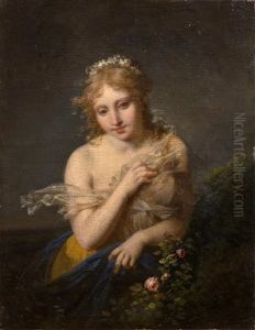 Jeune Fille En Flore by Jean-Baptiste Mallet