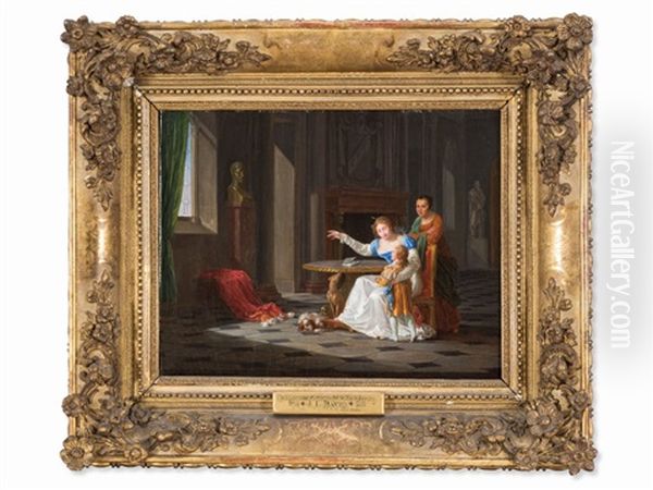 Anna V. Austria With Her Son - view 1