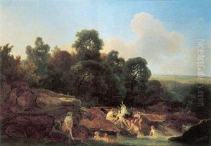 Jeunes Femmes Au Bain by Jean-Baptiste Mallet