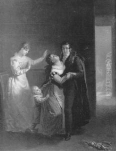 La Retour Du Pere De Famille by Jean-Baptiste Mallet