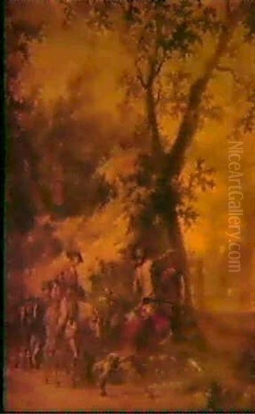 A Hunting Party Approaching An Inn - view 1