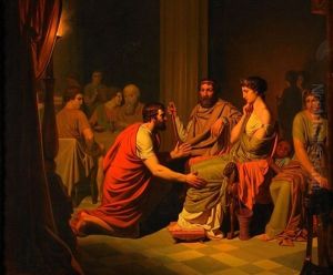 Odysseus Infor Fajakernas Konung Alkinoos