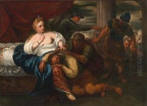 Samson And Delilah by Pietro Malombra