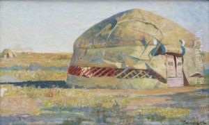 Nomadic Tents In A Landscape Nomadic Tents In A Landscape