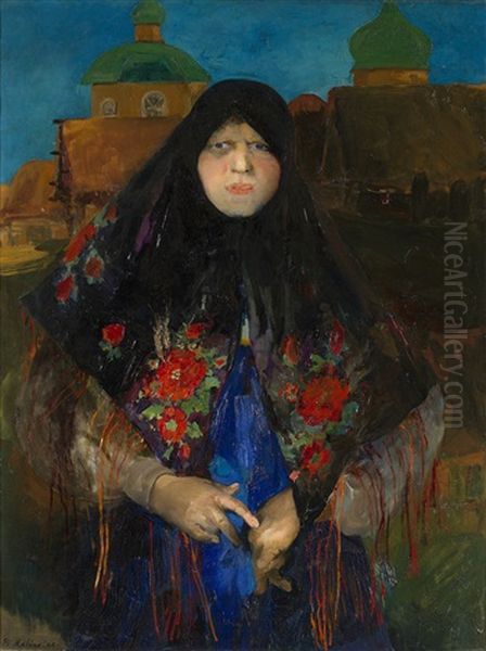 Portrait Of A Prosperous Peasant Woman - view 1