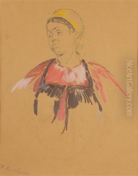 Femme Russe Au Fichu Jaune - view 1