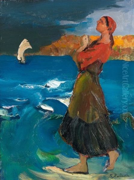 Femme Au Bord De La Mer - view 1