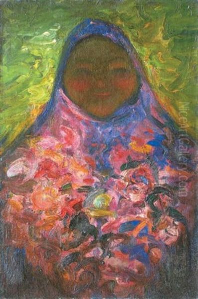 Paysanne Russe Aux Fleurs - view 1