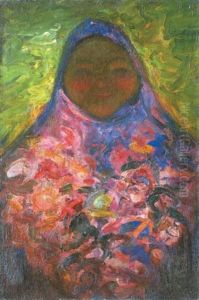Paysanne Russe Aux Fleurs