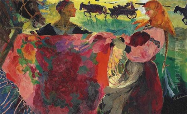 The Shawl Seller - view 1