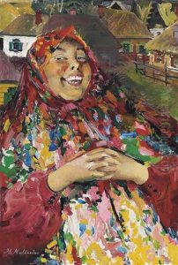 The Laughing Peasant by Filip Malyavin